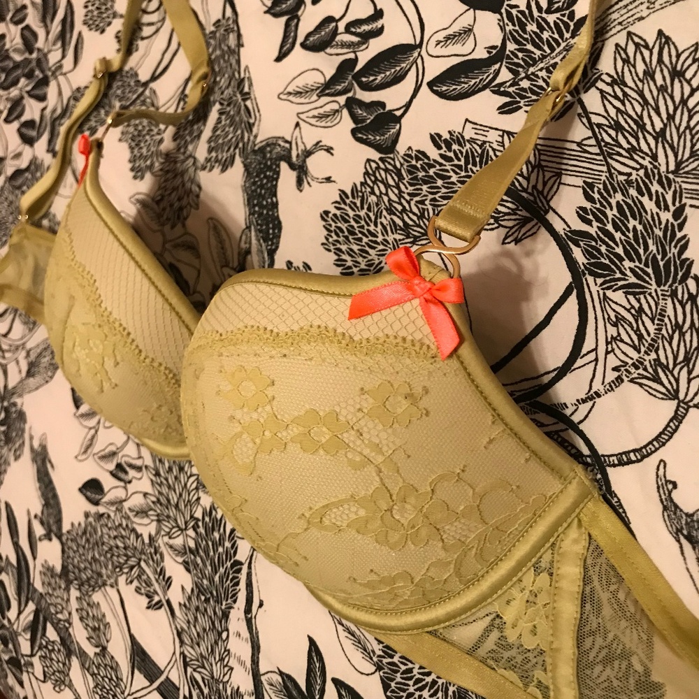 Victoria's Secret Very Sexy Push Up Green Bra 32D